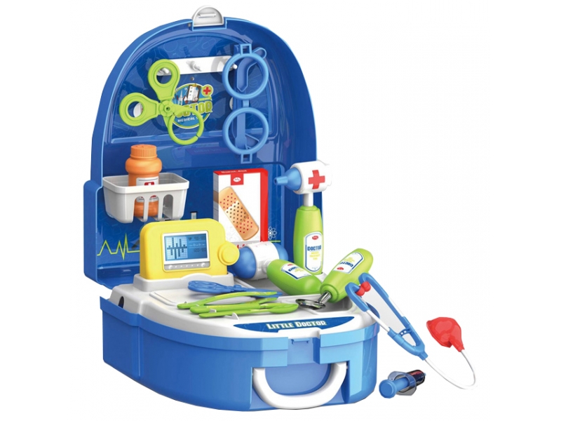 Set de joaca trusa de doctor tip ghiozdan Alibibi