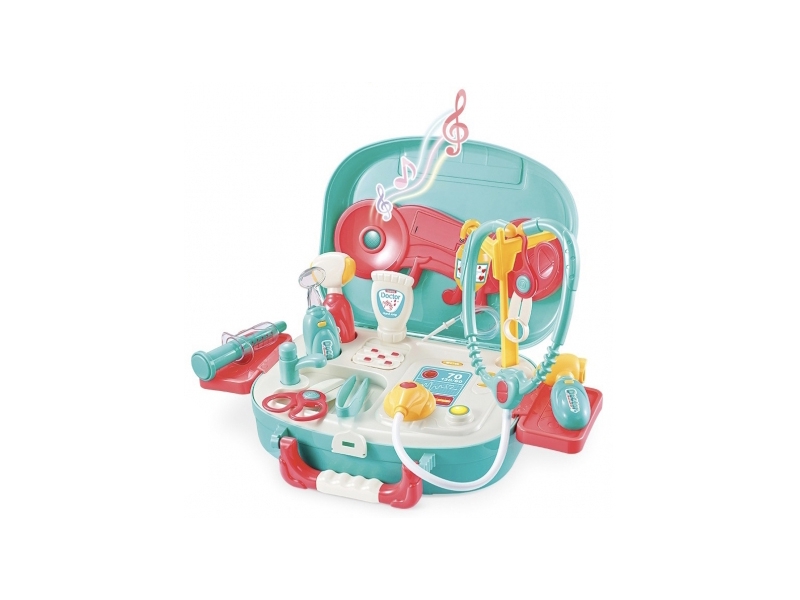 Set de joaca trusa doctor Alibibi cu gentuta cu lumini si sunete