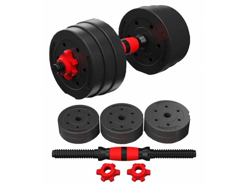 Set gantera reglabila BodyFit BGR10 10 kg 	