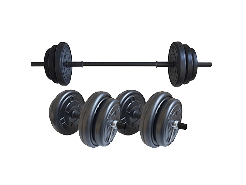 Set haltera si gantere FitTronic 65 kg GR65