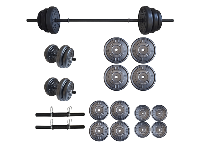 Set haltera si gantere FitTronic 65 kg GR65
