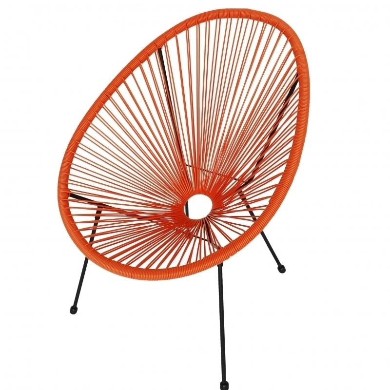 Set masa si scaune tip ou DeHome Jardin A13, 2 fotolii, masa, design modern