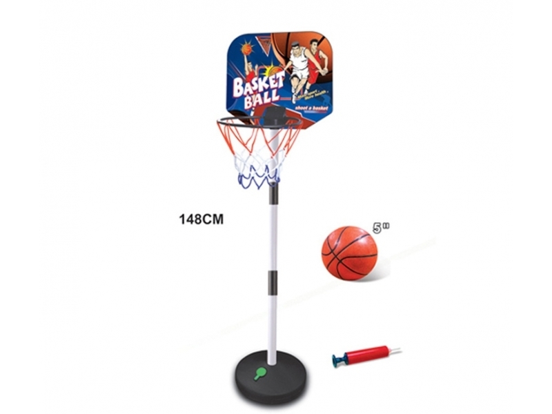 Set sport multifunctional 5 in 1 Alibibi ce contine cos minge baschet, rachete badminton, fileu