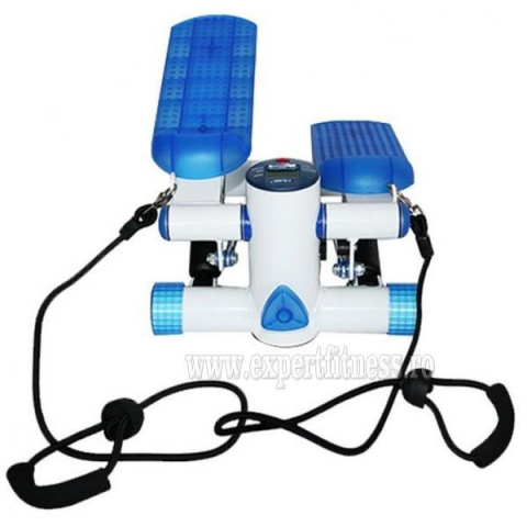 Stepper cu corzi HMS 3025 Alb-Albastru