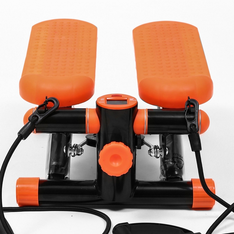 Stepper FitTronic S102, afisaj electronic, corzi pentru antrenamentul bratelor