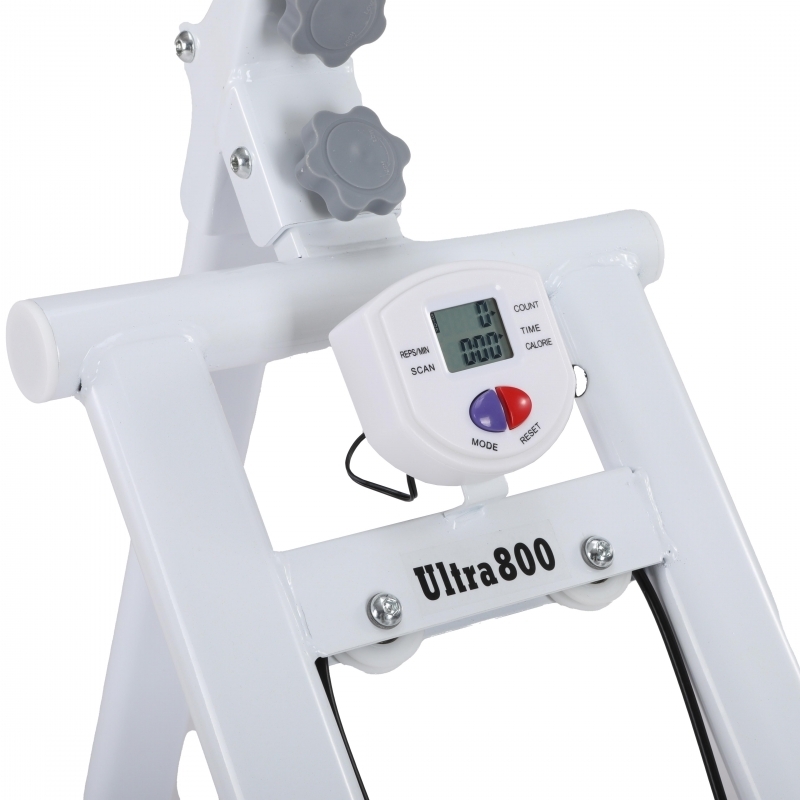 Stepper vertical FitTronic Climber Ultra 800, maner ajustabil, afisaj electronic, greutate suportata 100 kg, pliabil