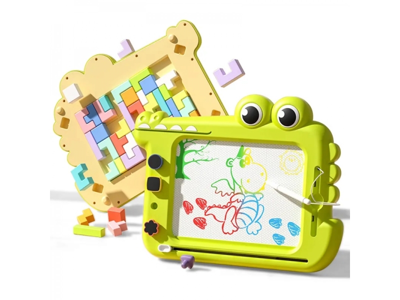 Tabla magnetica 2 in 1 AliBibi Croco