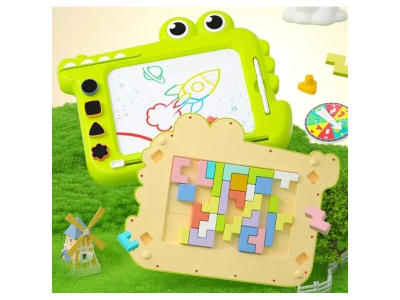 Tabla magnetica 2 in 1 AliBibi Croco