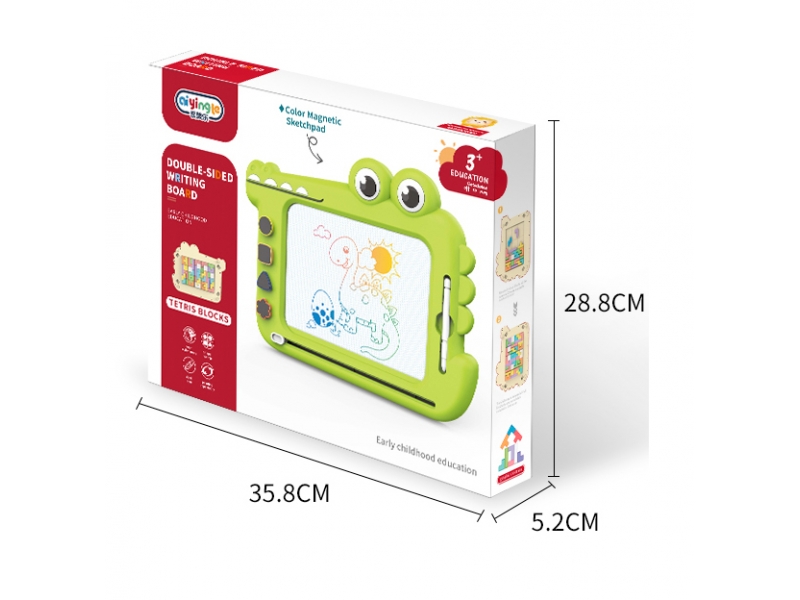 Tabla magnetica 2 in 1 AliBibi Croco