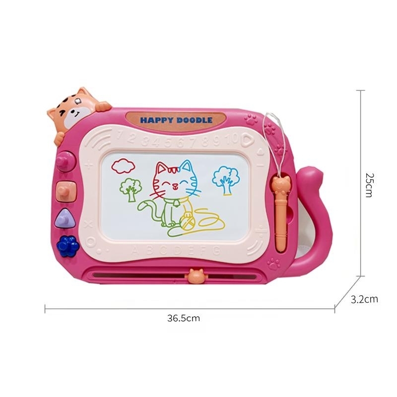 Tabla magnetica de scris si desenat AliBibi Pisica roz