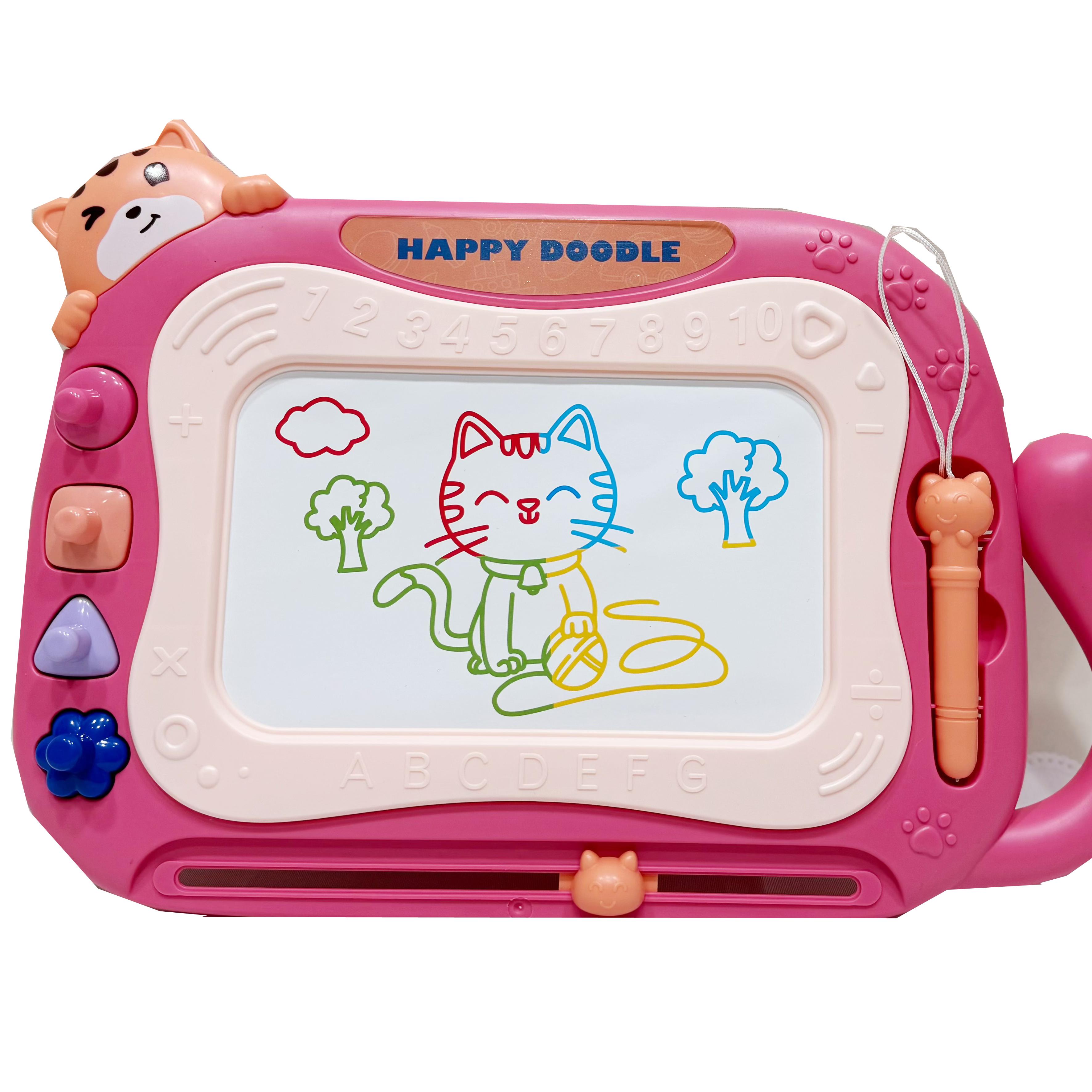 Tabla magnetica de scris si desenat AliBibi Pisica roz