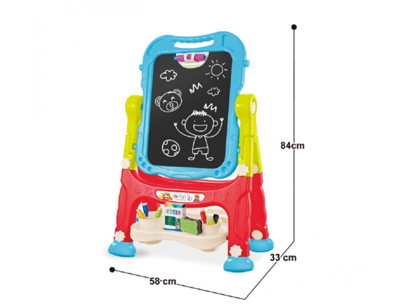 Tabla magnetica de scris si desenat cu doua fete Alibibi