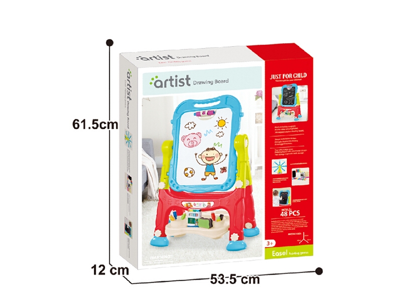 Tabla magnetica de scris si desenat cu doua fete Alibibi