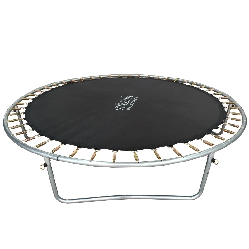 Trambulina AliBibi Fun 508, albastra, diametru 244 cm ( 8 FT ), plasa de siguranta, scara inclusa, plasa rezistenta UV, structura metal