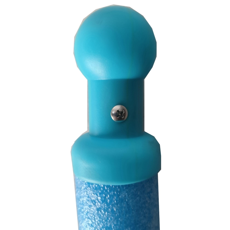 Trambulina AliBibi Fun 508, albastra, diametru 244 cm ( 8 FT ), plasa de siguranta, scara inclusa, plasa rezistenta UV, structura metal