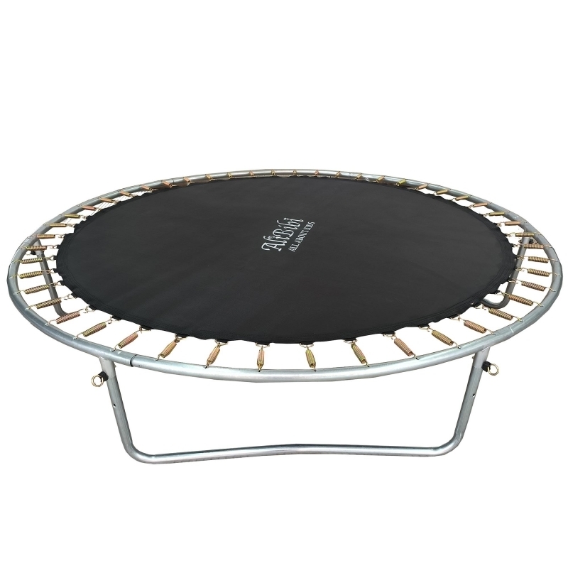 Trambulina AliBibi Fun 510, albastra, diametru 305 cm ( 10 FT ), plasa de siguranta, scara inclusa, plasa rezistenta UV, structura metal