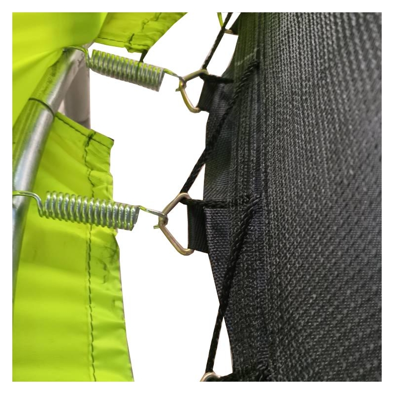 Trambulina AliBibi Fun 55, verde, diametru 144 cm ( 55 inch ), plasa de siguranta, plasa rezistenta UV, structura metal