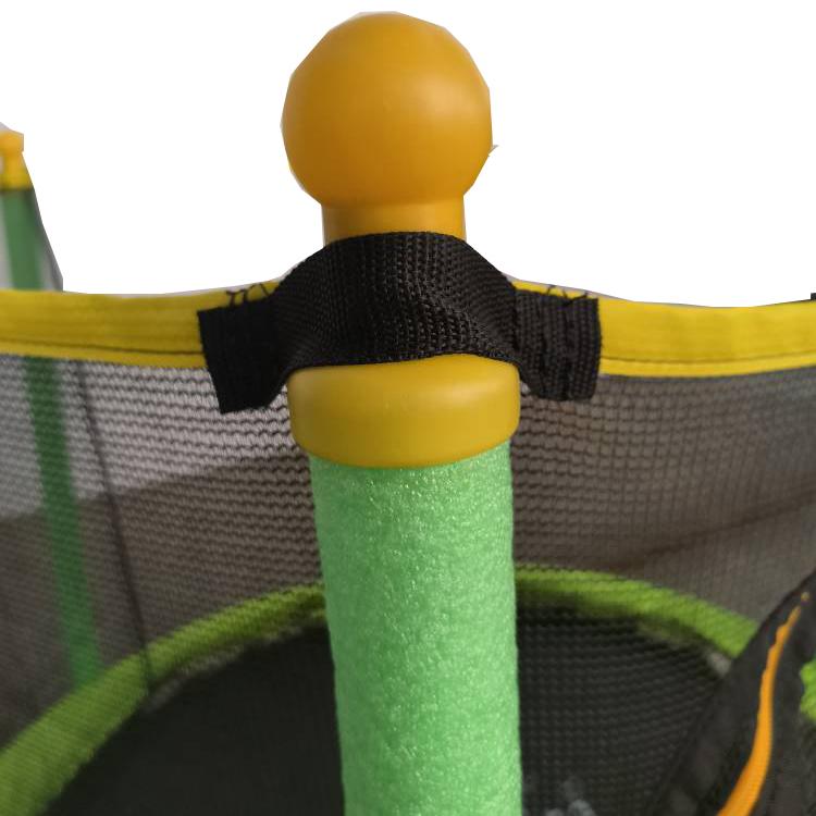 Trambulina AliBibi Fun 55, verde, diametru 144 cm ( 55 inch ), plasa de siguranta, plasa rezistenta UV, structura metal