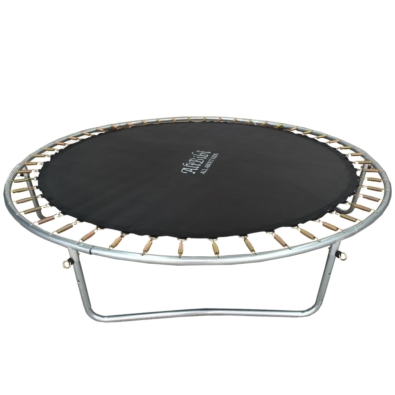 Trambulina AliBibi Fun 710, galbena, diametru 305 cm ( 10 FT ), plasa de siguranta, scara inclusa, plasa rezistenta UV, structura metal