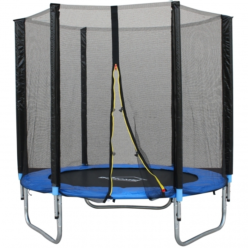Trambulina DeHome, diametru Jumper 1006, diamentru 183 cm (6 FT), plasa de siguranta, plasa rezistenta UV, structura metal