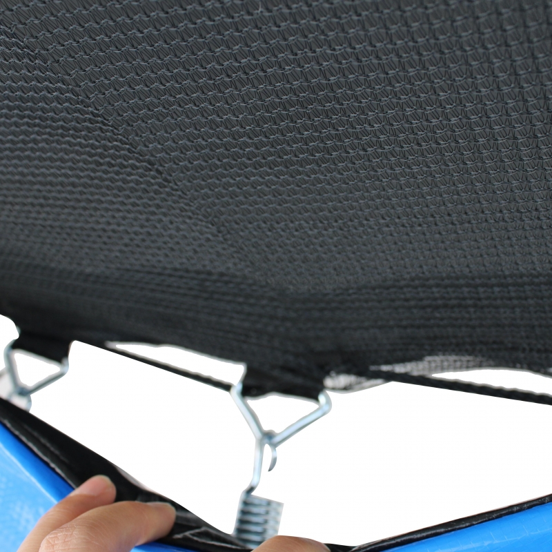 Trambulina DeHome Jumper 3008, diametru 244 cm ( 8 FT ), plasa de siguranta, scara inclusa, stalpi curbati tip pampkin, plasa rezistenta UV, structura metal