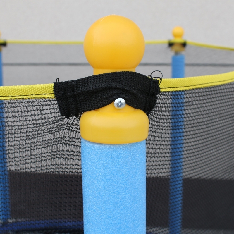 Trambulina pentru copii DeHome Jumper 55, diametru 140 cm (55 inch), plasa de siguranta, plasa rezistenta UV, structura metal, ideala pentru copii mici