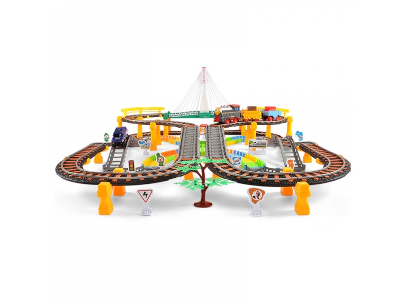 Sine circuit AliBibi cu tren, pasarela luminata , muzica si lumini