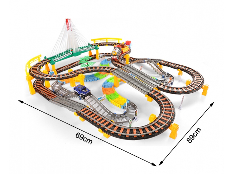 Sine circuit AliBibi cu tren, pasarela luminata , muzica si lumini