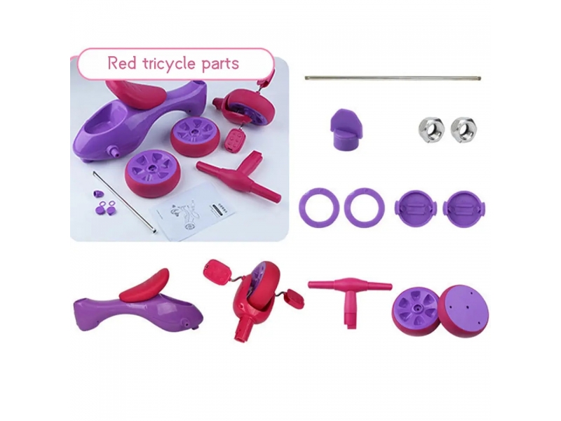 Tricicleta AliBibi cu pedale si portbagaj