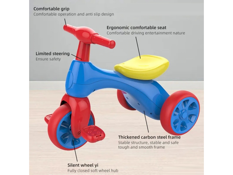 Tricicleta AliBibi cu pedale si portbagaj