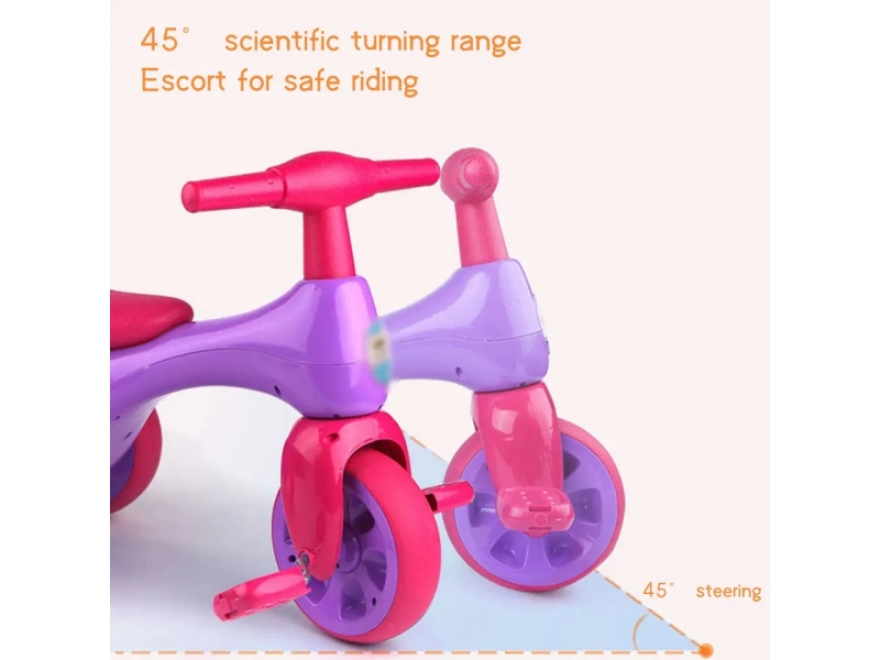 Tricicleta AliBibi cu pedale si portbagaj