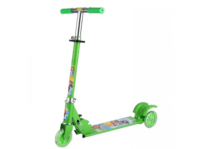 Trotineta AliBibi pliabila, cu roti luminoase