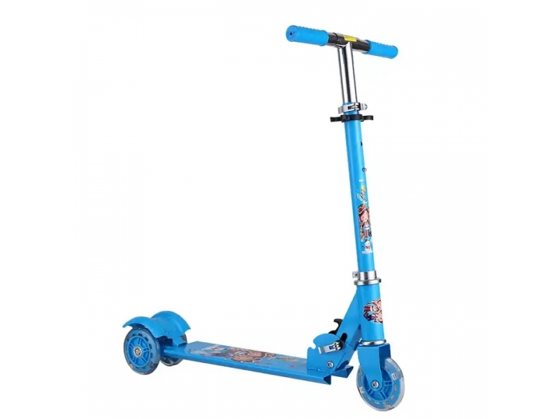 Trotineta AliBibi pliabila, cu roti luminoase