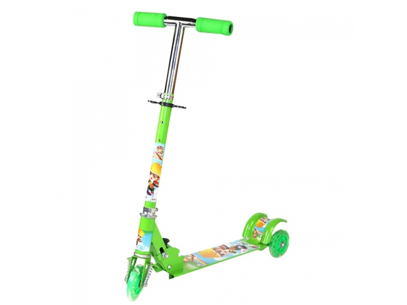 Trotineta AliBibi pliabila, cu roti luminoase