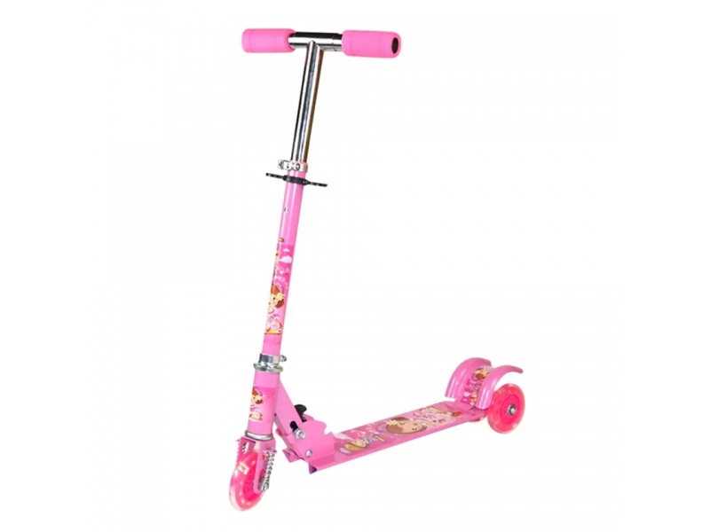 Trotineta AliBibi pliabila, cu roti luminoase