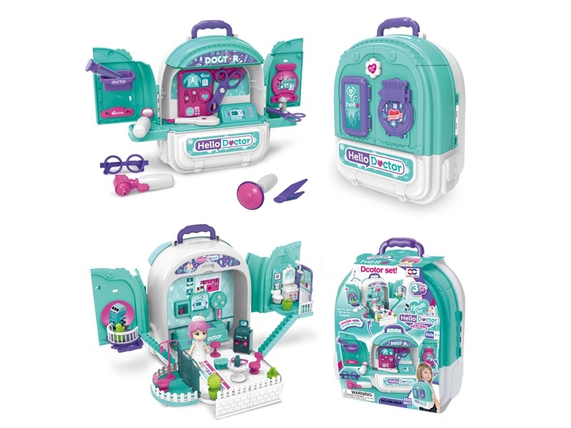 Trusa de doctor 3 in 1 sub forma de rucsac AliBibi