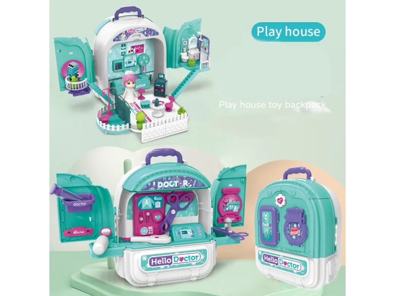 Trusa de doctor 3 in 1 sub forma de rucsac AliBibi