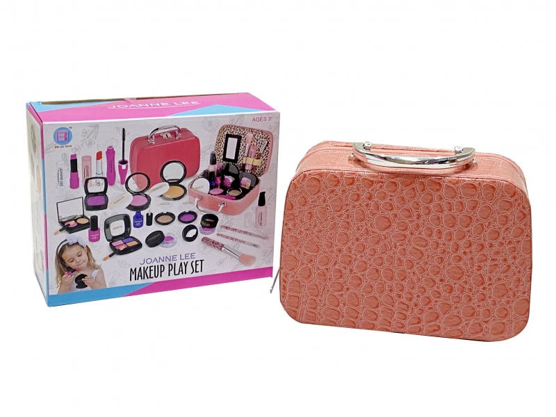 Trusa de machiaj gentuta roz AliBibi