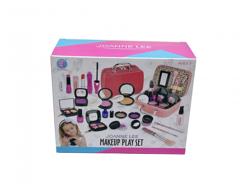 Trusa de machiaj gentuta roz AliBibi