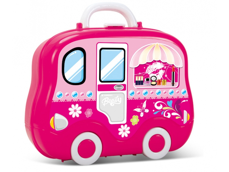 Trusa de machiaj si bijuterii cu oglinda AliBibi