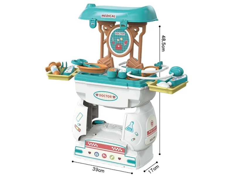 Trusa doctor 2 in 1 AliBibi, tip masa de lucru si masinuta