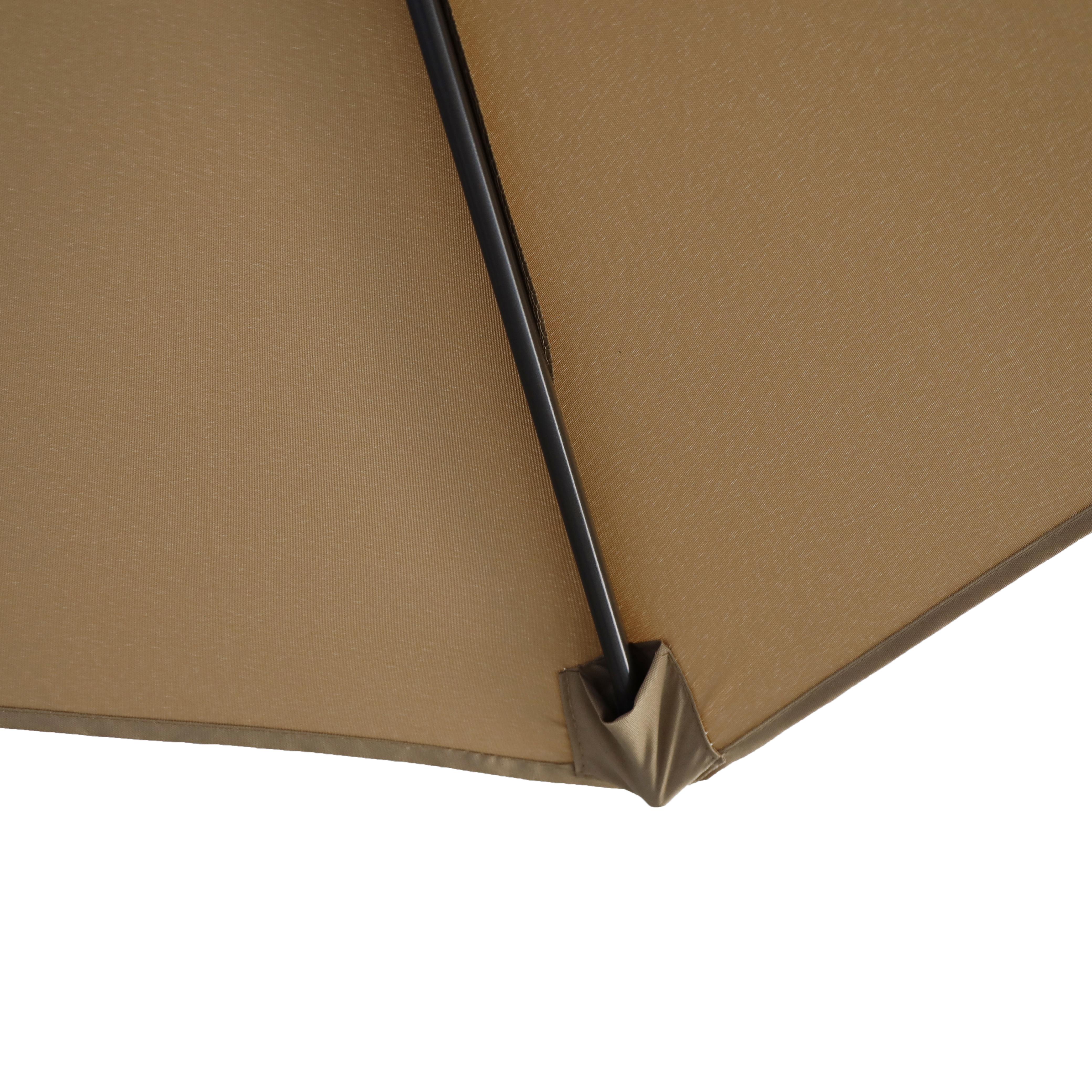 Umbrela tip banana DeHome Jardin U300 Crem, dimensiune 3 m, picior sustinere cu baza in X