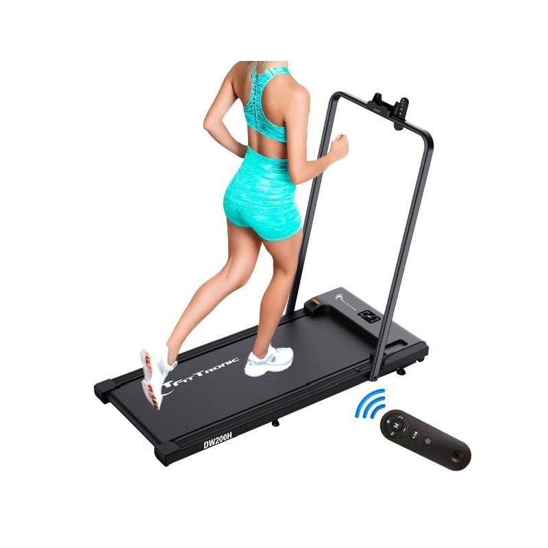 Banda de alergare FitTronic Delta Walk 200H, motor 2 CP, greutate maxima 100 kg, viteza maxima 6 km/h, dimensiune redusa, telecomanda, usor de depozitat