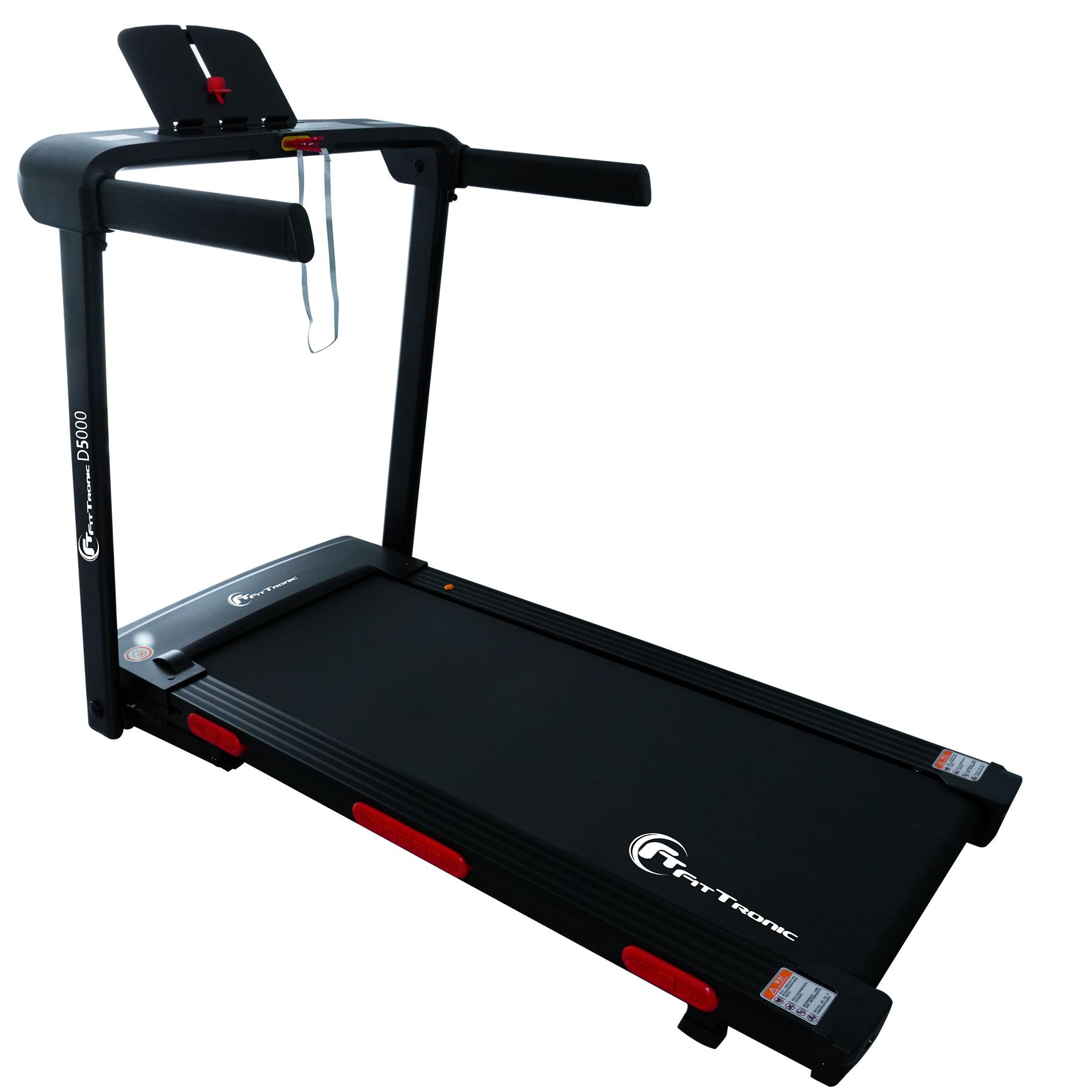 Banda de alergat electrica FitTronic Delta 5000, motor 3.0 CP, inclinatie 25%, greutate suportata 150 kg,viteza pana la 18 km/h, suprafata alergare 120x50cm,  Aplicatii Kinomap, Zwift, Besyfit