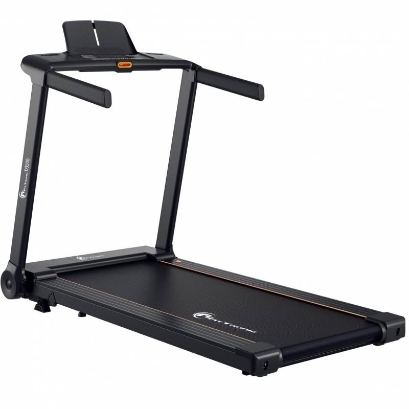 Banda de alergare FitTronic Delta 3500, motor 2 CP, viteza maxima 16 km/h, greutate suportata 120 kg, suprafata alergare 120 x 45 cm, Aplicatii: Kinomap, Zwift, Besyfit