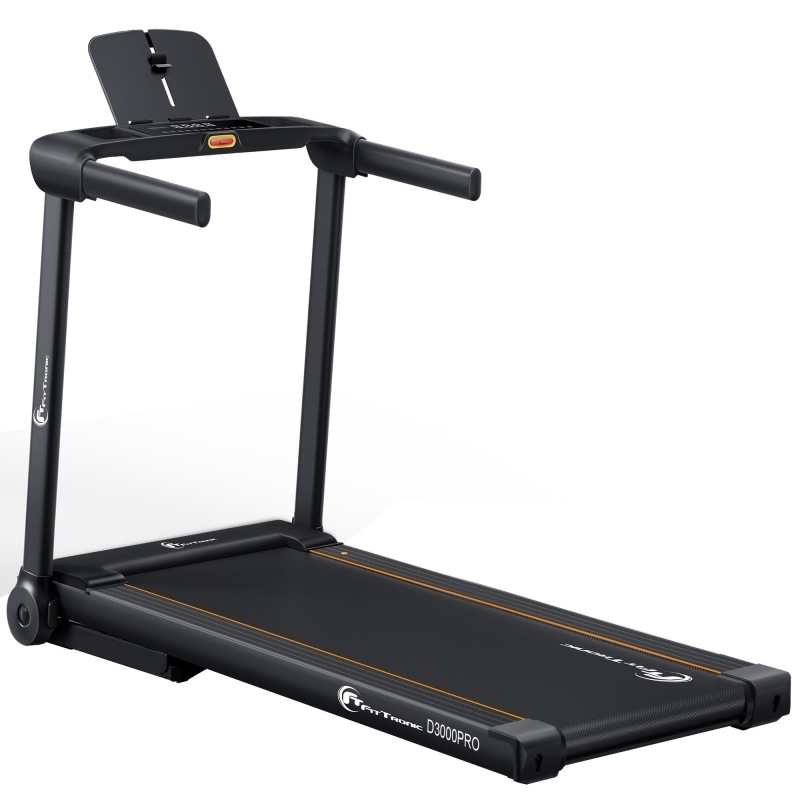 Banda de alergare electrica FitTronic Delta 3000 PRO, motor 2.0 CP, inclinatie electrica 20%, greutate suportata 120 kg, Aplicatii Zwift, Kinomap, Besyfit
