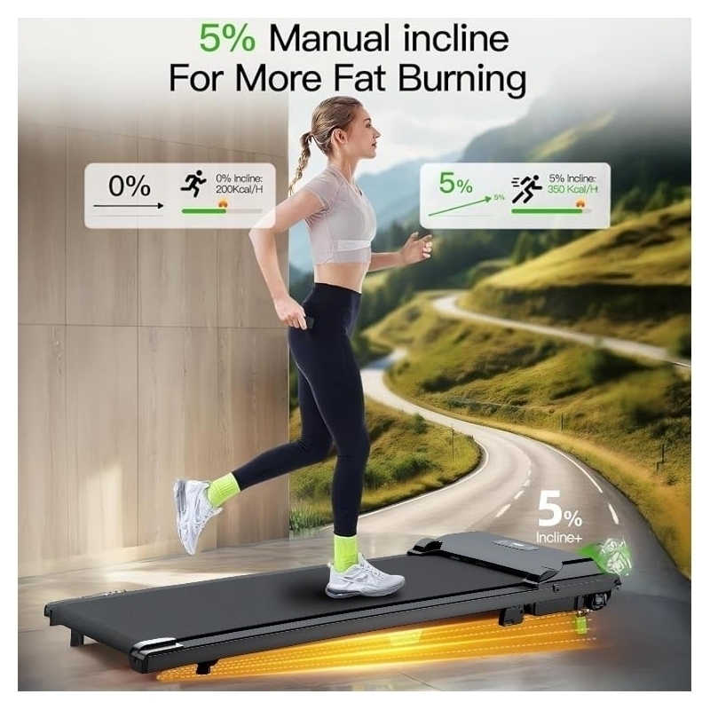 Banda de alergare electrica FitTronic K100, motor de 2.0 CP, greutate suportata 120 kg, telecomanda inclusa, bluetooth, aplicatii Kinomap, Zwift, FitShow
