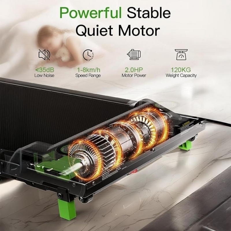 Banda de alergare electrica FitTronic K100, motor de 2.0 CP, greutate suportata 120 kg, telecomanda inclusa, bluetooth, aplicatii Kinomap, Zwift, FitShow
