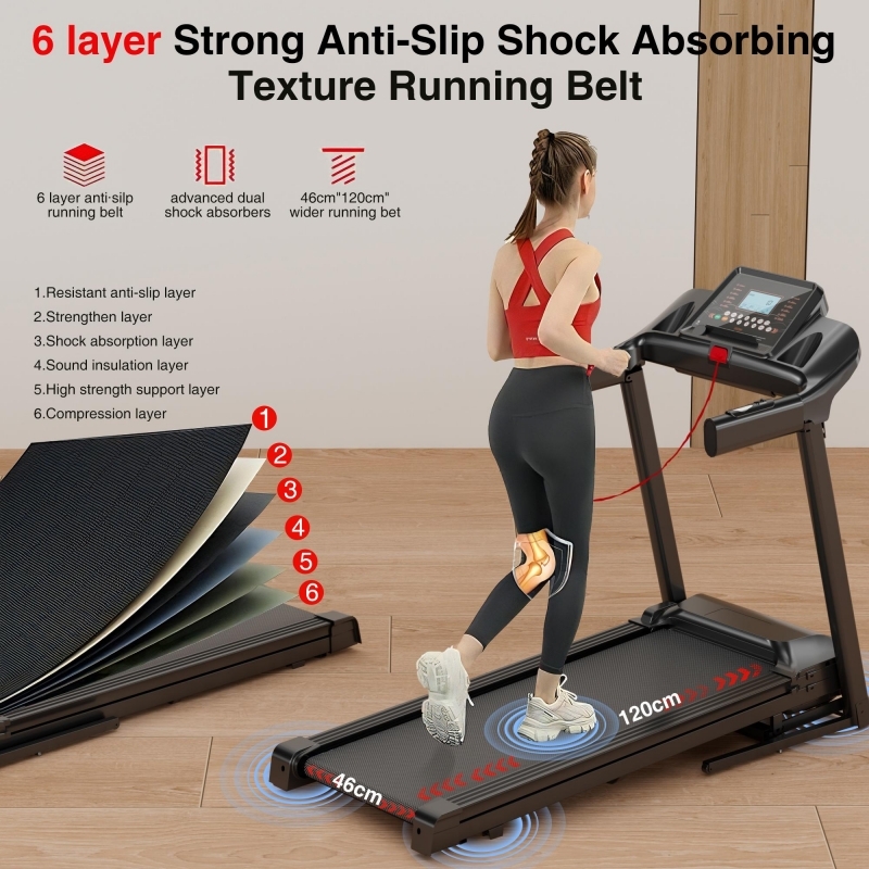 Banda de alergare electrica FitTronic K4000, motor de 3.5 CP, greutate suportata 140 kg, inclinatie 15%, viteza pana la 16km/h, suprafata alergare 120 x 46 cm, bluetooth, control prin aplicatii: Zwift, Fitshow, Kinamap