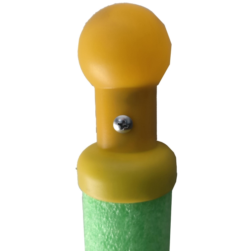 Trambulina AliBibi Fun 608, verde, diametru 244 cm ( 8 FT ), plasa de siguranta, scara inclusa, plasa rezistenta UV, structura metal